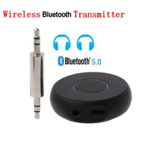 Bluetooth 5 0 wireless audio Transmitter Music Stereo 3 5mm jack Sender Dongle Adapter For car audio amplifiers headphones TV PC