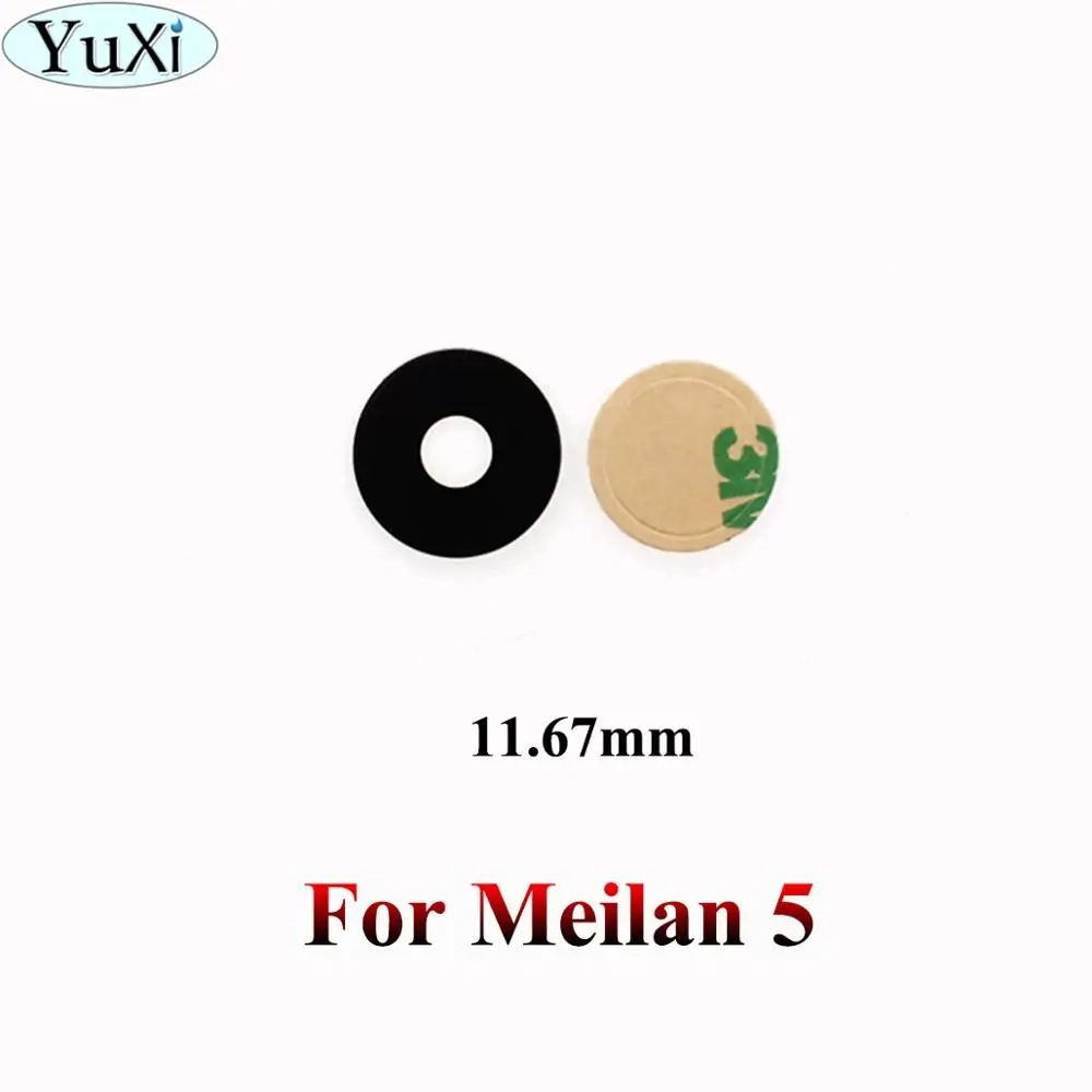 YuXi задняя камера стеклянная крышка объектива+ клейкая лента для Meizu Meilan M1 M2 M3 M5 M6 note 3s M5s S6 Note 5 Mini Metal E