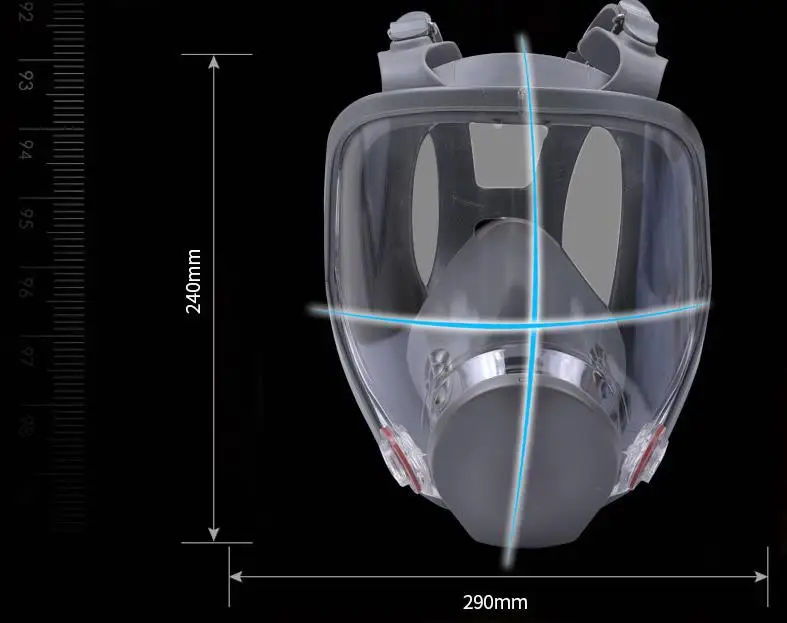 6800 большая Полнолицевая противогаз, респиратор, распылительная маска, работает с 3м фильтрами, химический ремонт