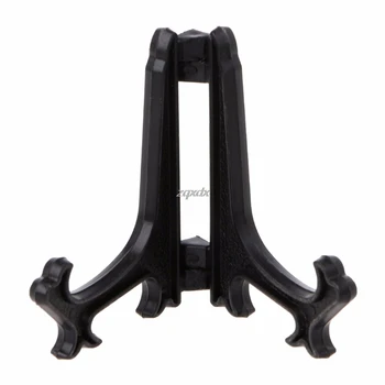 

Mini Plastic Coin Medal Gem Badge Golf Post Card Easels Coin Display Stand Display Plate Holders Black/White Drop ship