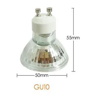Светодиодный точечный светильник GU10 Mr16 Mr11 220V 3W 5W светильник с светодиодных ламп Стекло тела точечный светильник лампа светодионая лампа светильник Инж - Испускаемый цвет: GU10