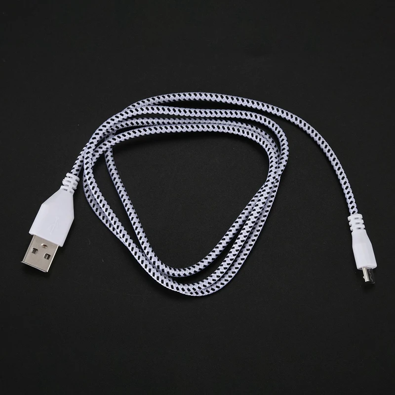 ABHU-Плетеный тканевый мини-usb кабель для зарядки и синхронизации данных для сотового телефона