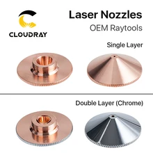 Cloudray Лазерная насадка с одним двойным слоем диа. 32 мм Калибр 0,8-6,0 для raytools Empower BT240 1064nm волоконная Лазерная режущая головка