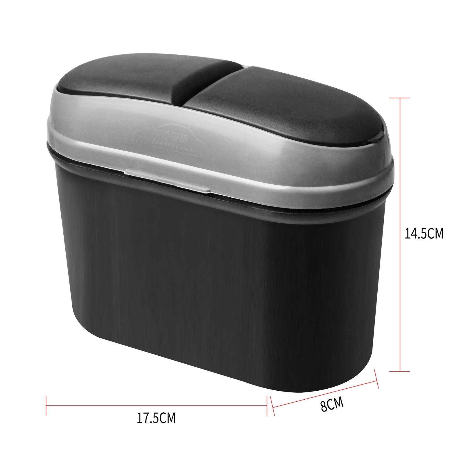 Car Trash Can Mini Auto Car Vehicle Garbage Dust with Double Cover