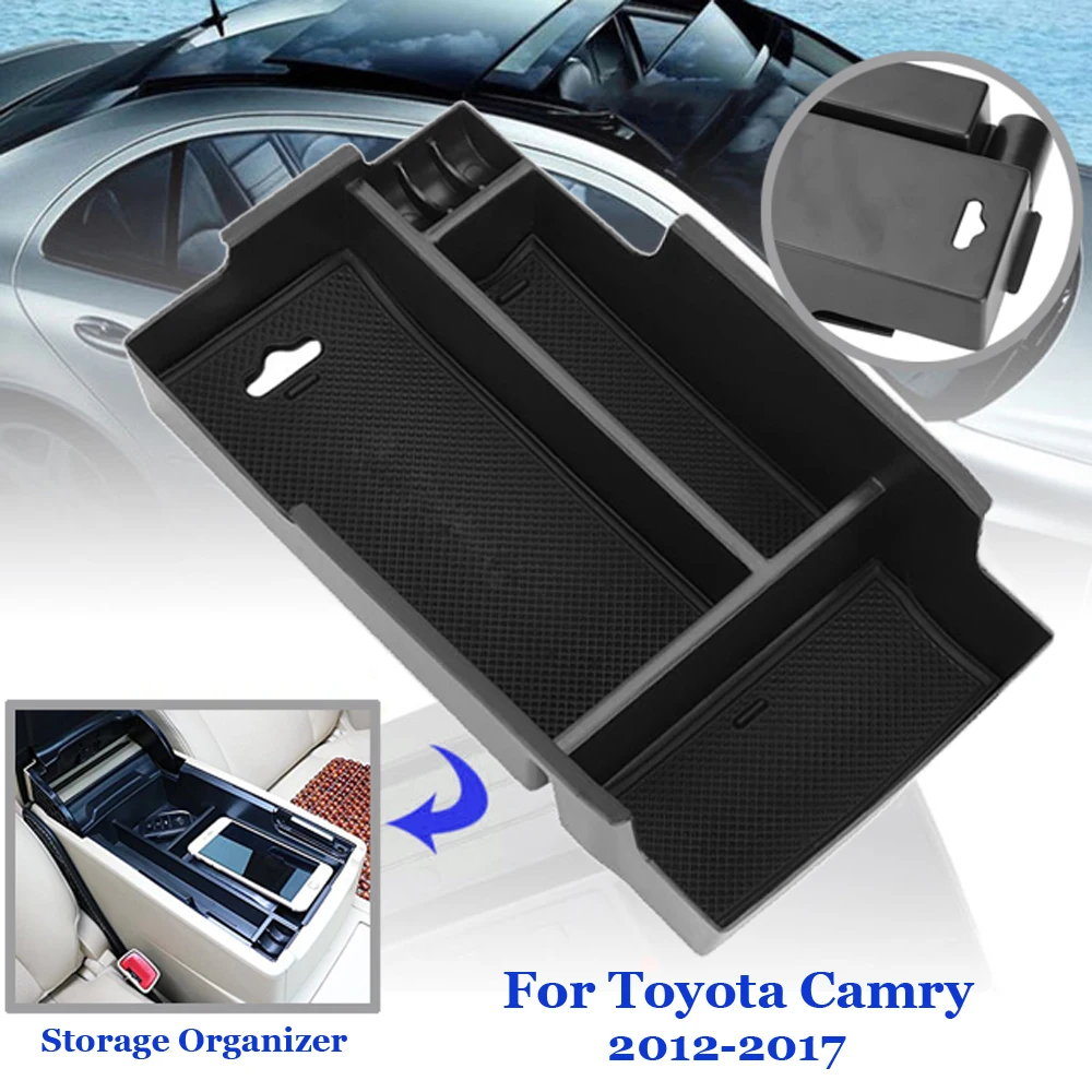 Для Toyota Camry 2012-2017 контейнер лоток центральной консоли подлокотник коробка для
