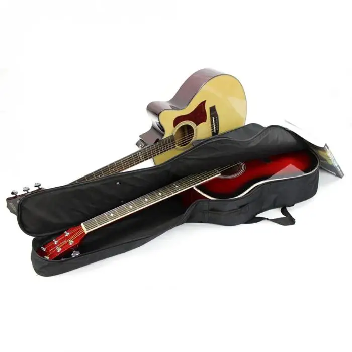 Горячая 38-41 дюймов Классическая акустическая гитара сумка высокого качества двойные ремни Мягкий чехол гитары рюкзак популярный