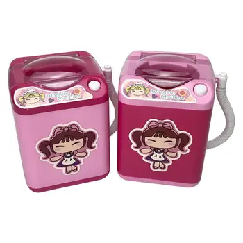 

Mini makeup brush cleaning electric pink washing machine toys pretend play kids toys children Furniture Toys Children's day gift
