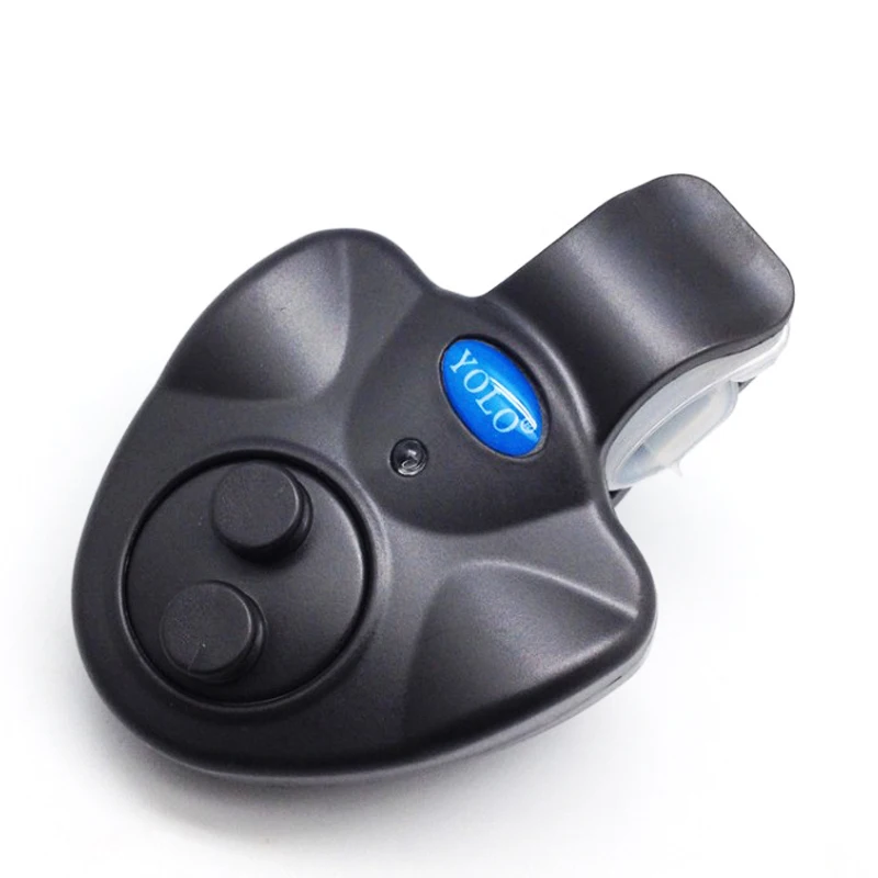 

1pcs Fishing Electronic LED Light Fish Bite Sound Alarm Bell Clip On Fishing Rod Black Tackle Fishing Accessories