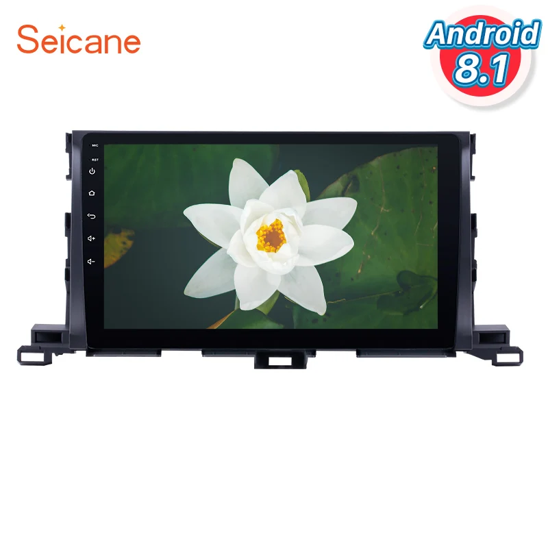 

Seicane 2Din Android 8.1 10.1" Car Radio Audio Stereo GPS Wifi Quad Core Multimedia Player For 2015 Toyota Highlander Head Unit