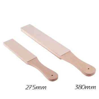 

50Pcs Wood Handle Double Sided Grinding Stone Polishing Knife Board Cut Leather Blade Sharpening DIY Handmade Tool