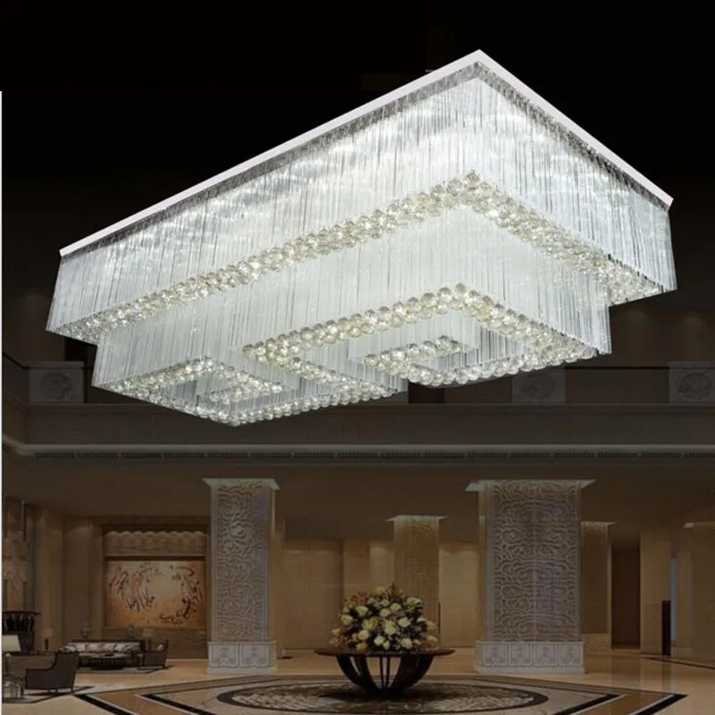 Crystal chandeliers villas clubs works lights living room ceiling lamps