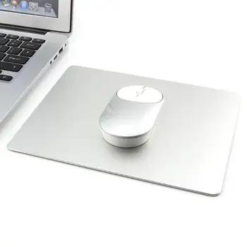 

219*174mm Metal Aluminum Large Mouse Pad Gaming Mousepads Office Mats Silver Laptop Mousemats for Apple MackBook Pro