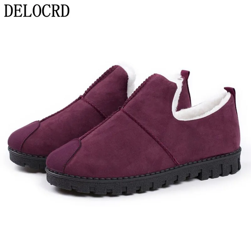 

Women's Cotton Shoes Winter Plus Velvet Warm Shoes Wear non-slip Casual Shoes Flat Mother Shoes Hot Brand Women's Boots Boots