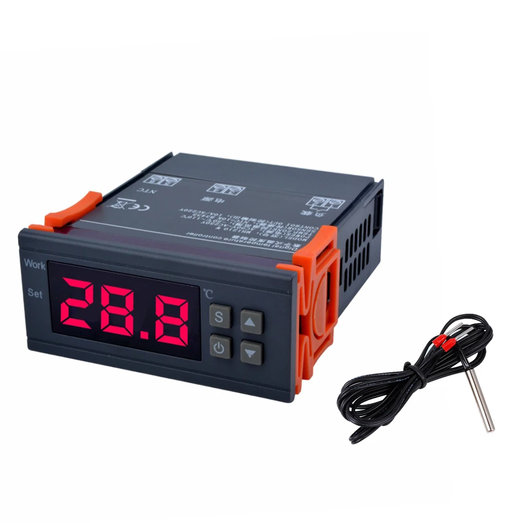 

MH1210W Digital Temperature Controller -50-110 Celsius Degree Thermocouple Thermostat Refrigeration Heating Regulator