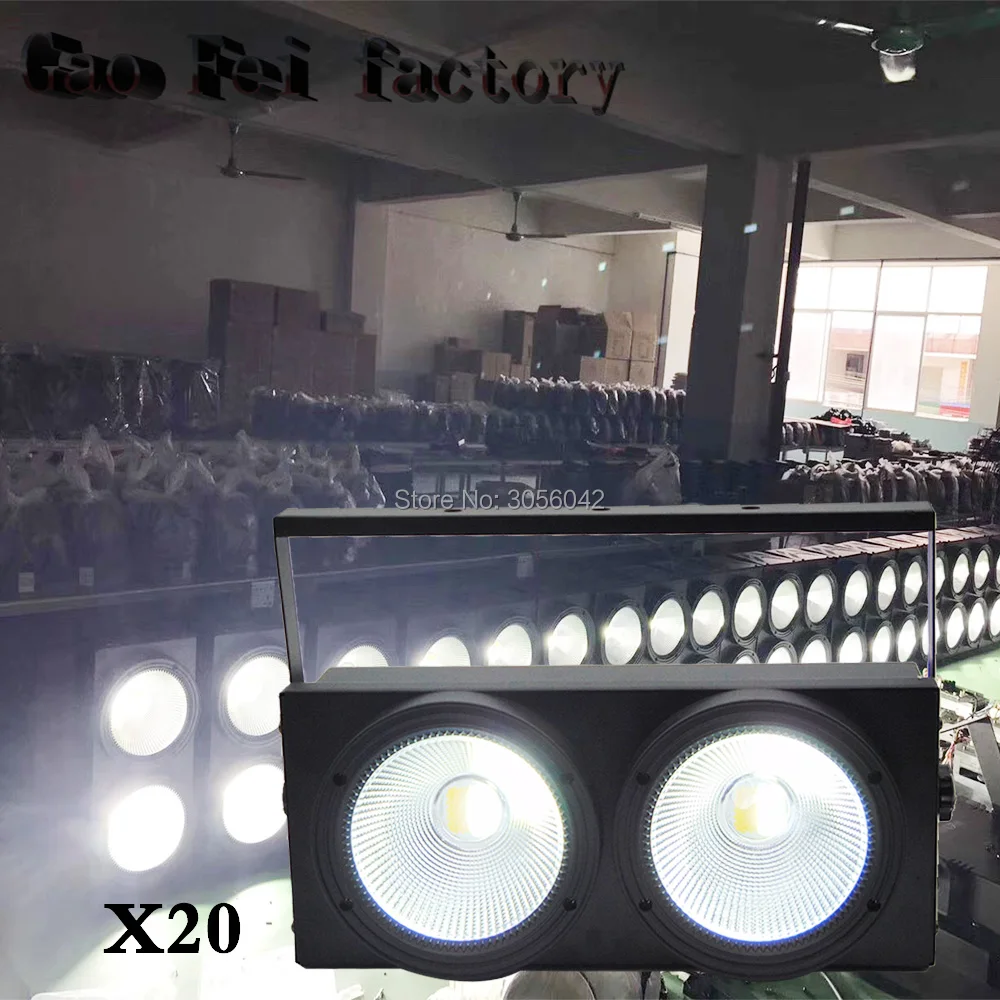 

20pcs/lot 2x100W 2in1 Led Par Light Warm White For Disco Bar Ktv Night Club Cob Par light