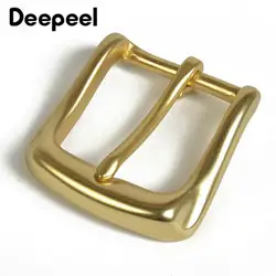 Deepeel твердая латунная пряжка для ремня для мужчин женщин металлическая пряжка для ремня 36-37 мм Сделай Сам кожевенное ремесло джинсы