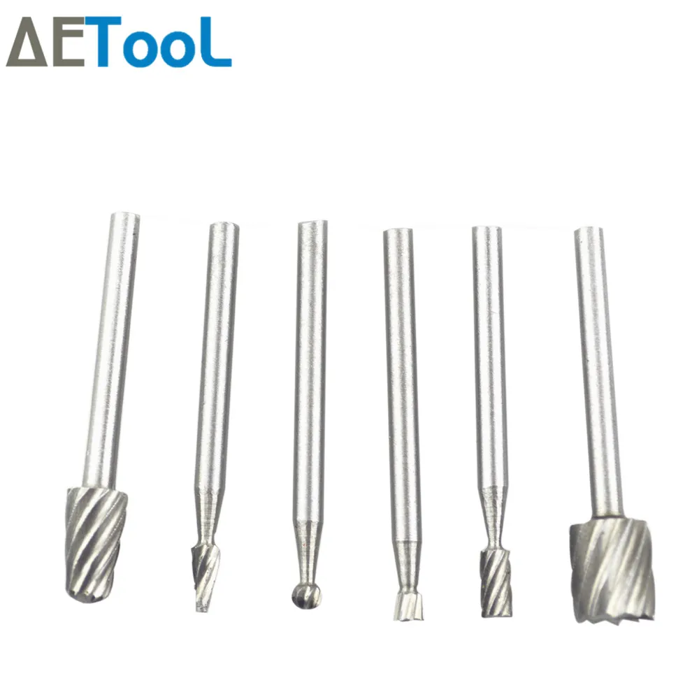 AETool 6pcs/set Drill Bit Rotary Abrasives Tool Cutting Tools for