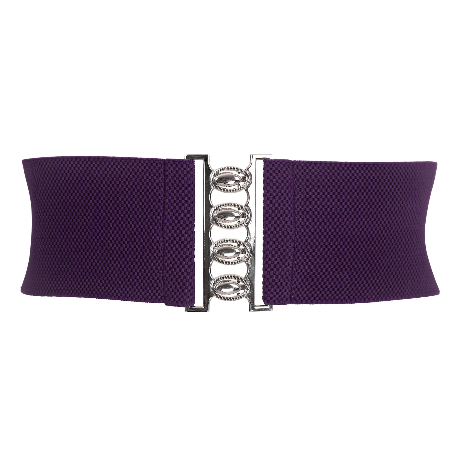 Purple Широкий 1950s эластичный формальный пояс с Поясом Вечерние пояс с застежкой Коктейльные Вечерние деловые винтажные модные - Цвет: Purple