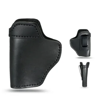 

Holster Bag Portable Lightweight Hunting Gear Holder Bag Leather Concealed Carry Holster Bag with Clip