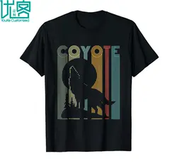 Винтажная Футболка Coyote в ретро-стиле, футболка Coyote для мужчин и женщин, 2019 Летняя мужская футболка с короткими рукавами