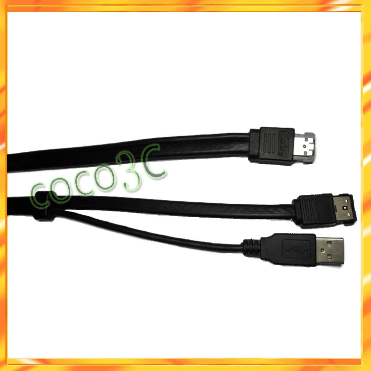 

Power eSATA ( eSATA + USB combo port ) to eSATA port cable eSATAp to USB