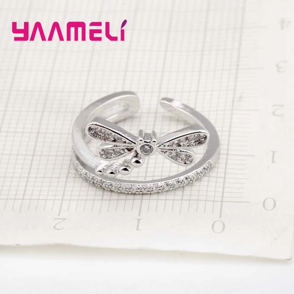 Женское вечерние ЦО из серебра 925 пробы с цирконом|finger jewelry|ring zirconsilver women |