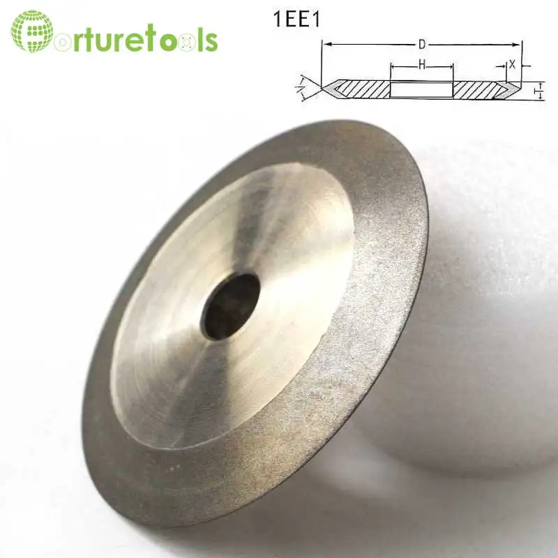 1 piece diamond coated V groove Electroplated grinding wheels for carbide stone agate grinding DD063