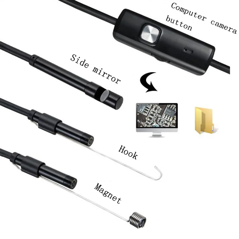Эндоскоп 3 в 1 с USB / Micro/Type C 5 мм|Бороскопы| |