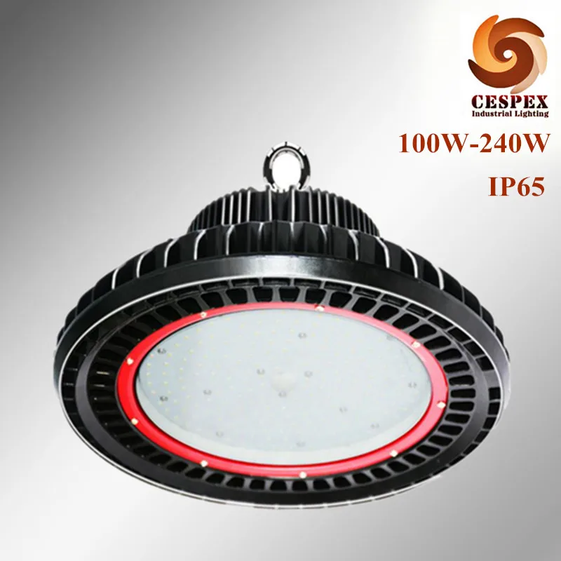 

Newest design die cast aluminum AC 100v 110v 220v 230v 240v 277v 120lm/w high efficacy IP65 100W-240W led high bay light fixture