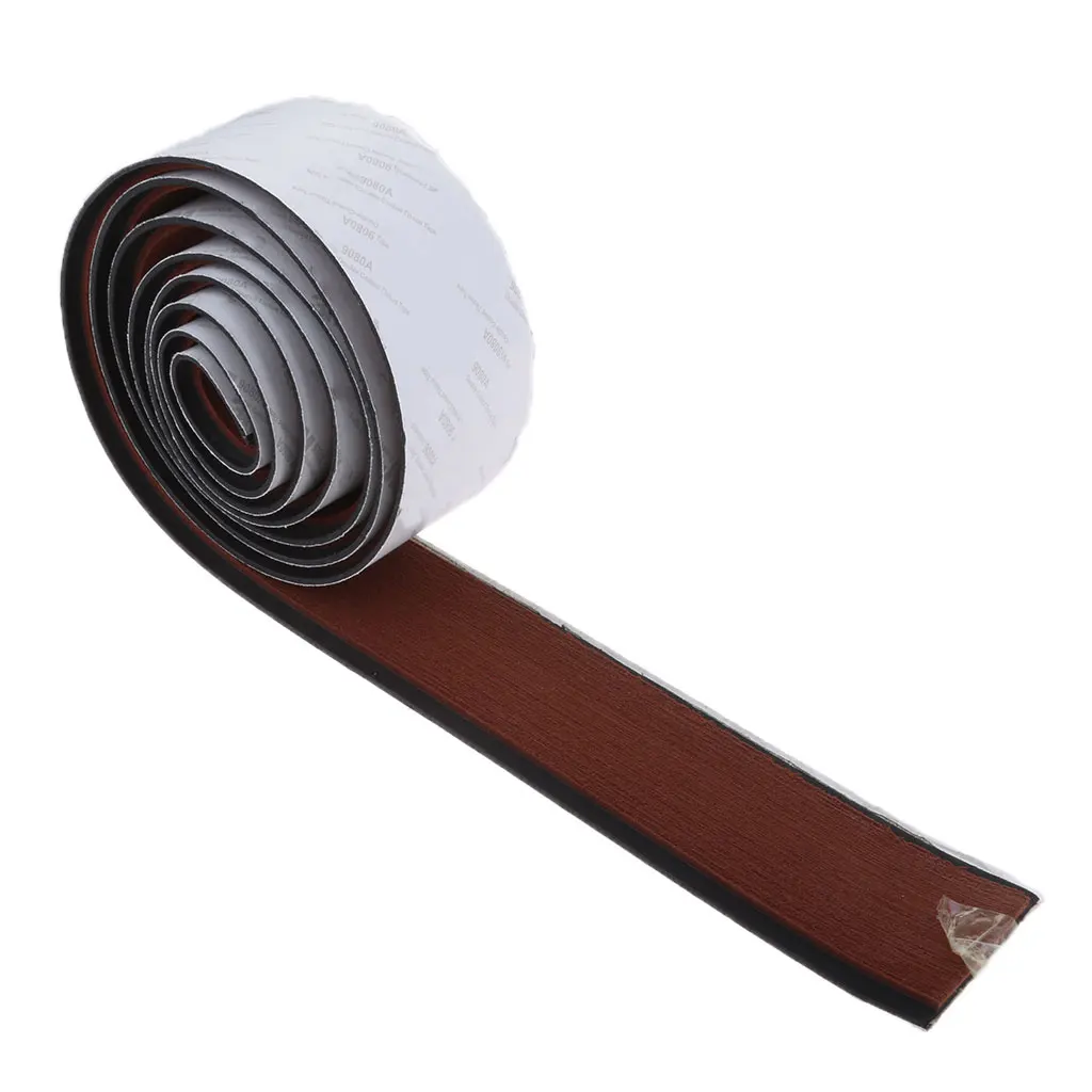 1 Piece Boat Flooring Sheet EVA Faux Teak Decking Sheet Marine Yacht Boat Tape Non-Slip Boat Flooring Decking Pad decorate Boat - Цвет: Dark Brown Black St