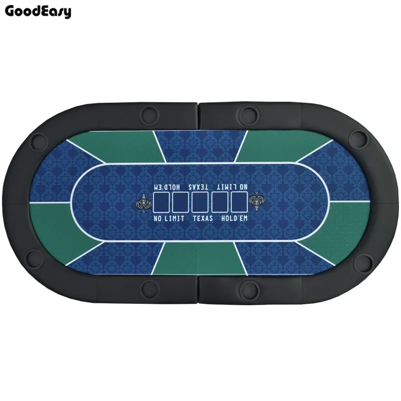  181x92x4cm Multiple Color Foldable Texas Hold'em Poker Tabletop Two fold Casino tabletop