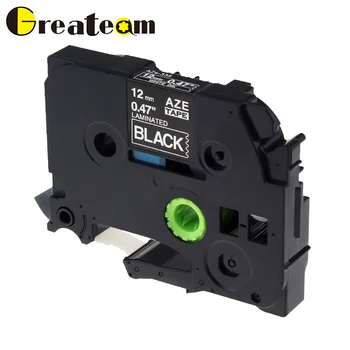 

Greateam 1pcs TZe-335 Compatible Brother P-Touch TZ335 TZe335 White on Black label Tape for PT-9700 Label Makers 12mm