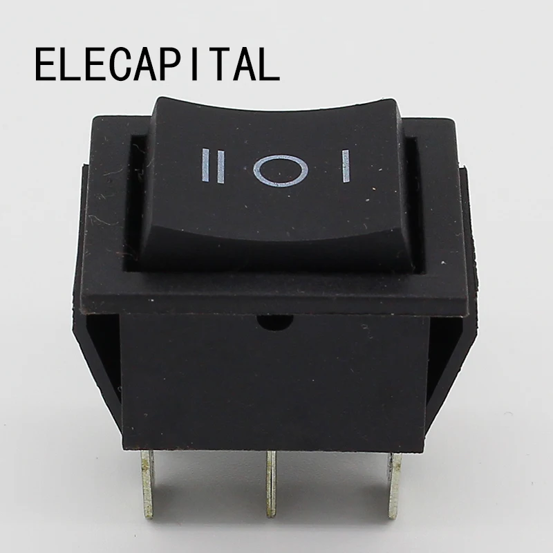 momentary rocker switch 6 flat pins double sides spring return to middle after released