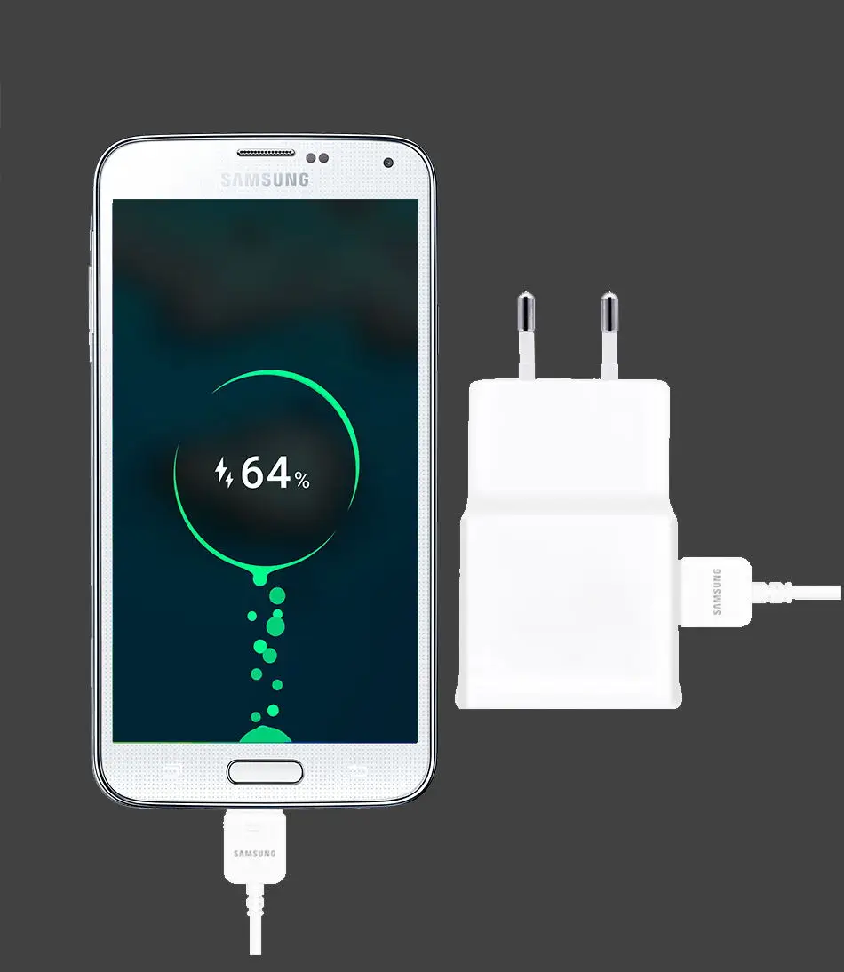6Samsung Galaxy S5 Note 3 Phone Charger 5.3 V & 2.0A EU US 1 m 3.0 USB Micro cable Original Travel Adapter Phone_