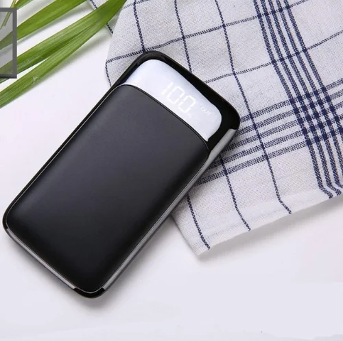 Black Портативное зарядное устройство 30000 mAh power Bank Мобильная Внешняя батарея LEDLight 18650 power bank Poverbank для Xiaomi iPhone samsung huawei - Цвет: Black
