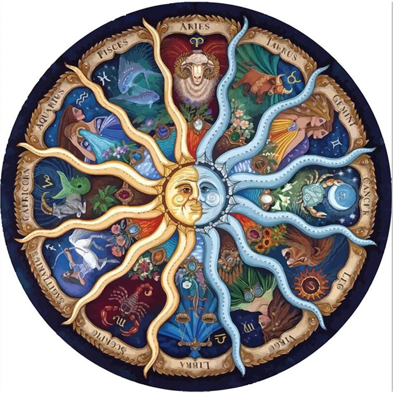 

12 Mandala Series 5D Diy Diamond Painting Cross Stitch Full Needlework Diy Diamond Embroidery Universe Meditation Christmas Gift