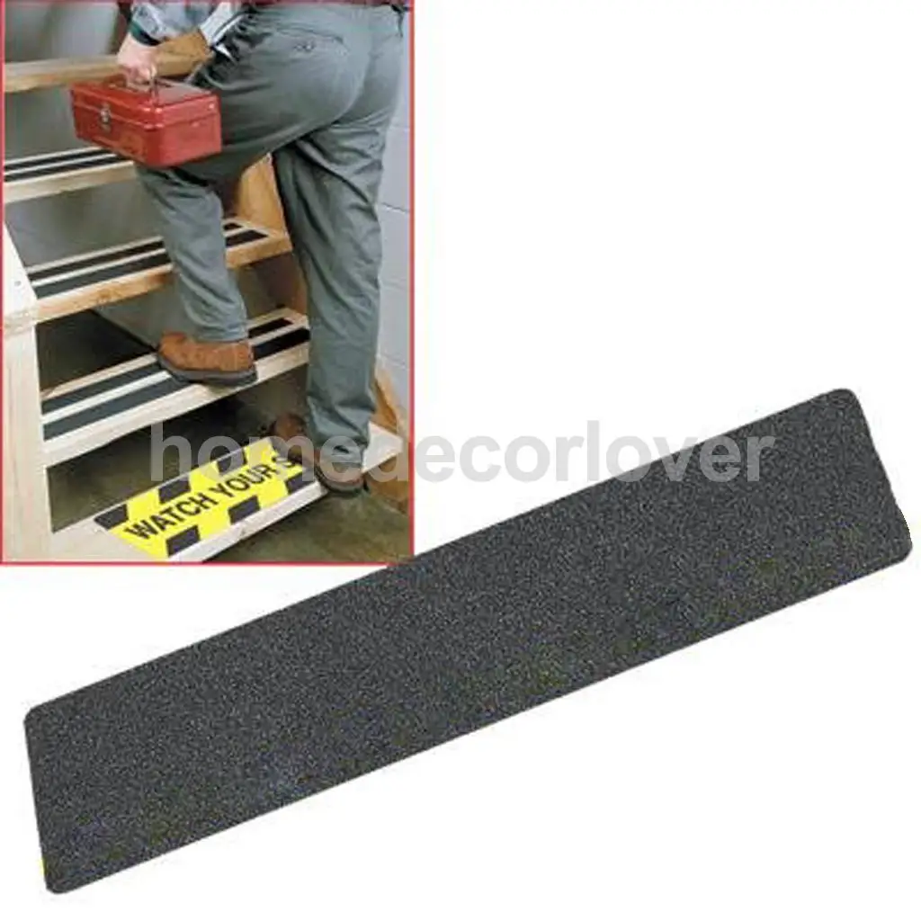 

5PCS STAIR TREAD ANTI SLIP TAPE HIGH GRIP ADHESIVE BACKED STICKER STRIP MAT