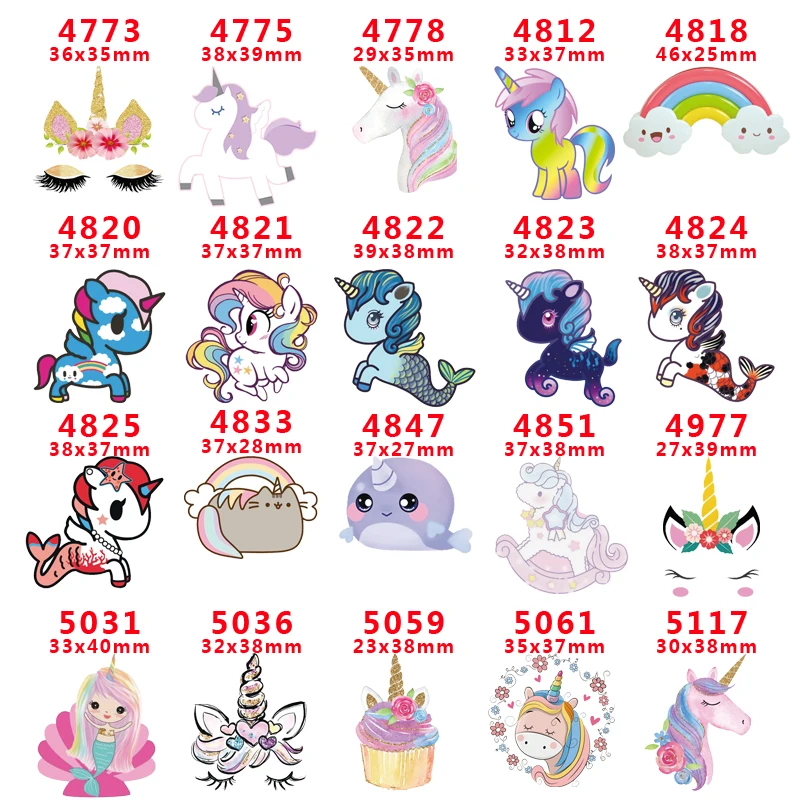 

Free shipping 30 pcs planar resin ribbon unicorn resin pr5117