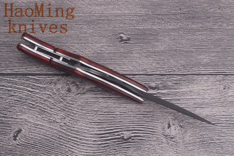 ХМК классиках VG10 Дамаск механический Складной нож Открытый Отдых спасения карманный EDC ручной инструмент фиксированным лезвием охотничий нож