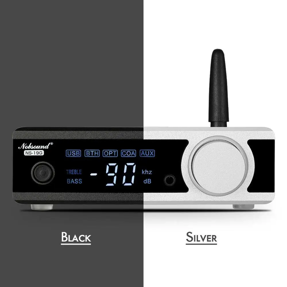 Усилитель мощности Nobsound HiFi Stereo Bluetooth 9. 0 TDA7498E с NFC активный внешний декодер USB/OPT/COAX