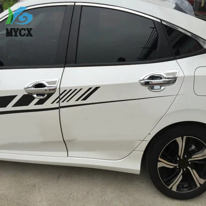 Подходит для Honda Civic 10th ABS Хромированная дверная ручка декоративная рамка с блестками накладка наклейка