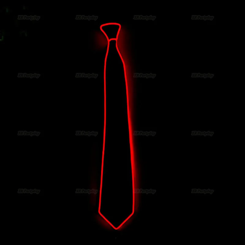 Новый галстук загорается светодиодный мигает светящиеся галстука светящиеся галстук для Для мужчин клуб Косплэй вечерние бар показать