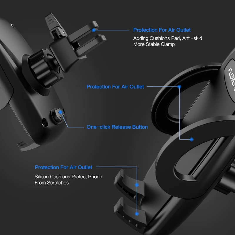 FLOVEME Air Vent Halterung Auto Handy Halter Für iPhone X 9 7 Auto Release Telefon Auto Halter Steh