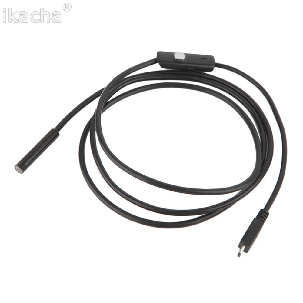 3.5m Waterproof Endoscope Mini HD Camera Snake Tube 5.5 mm Lens Rigid Cable USB Inspection LED Borescopefor Android Phone PC