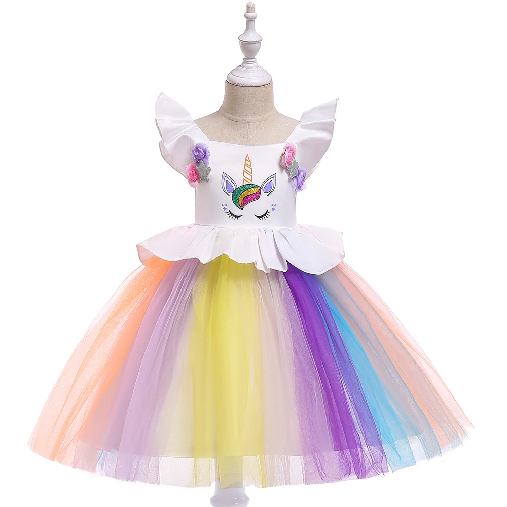 Colorful Unicorn Party Dress -Unicorn Fashion HTB17aW5ajzuK1Rjy0Fpq6yEpFXaw