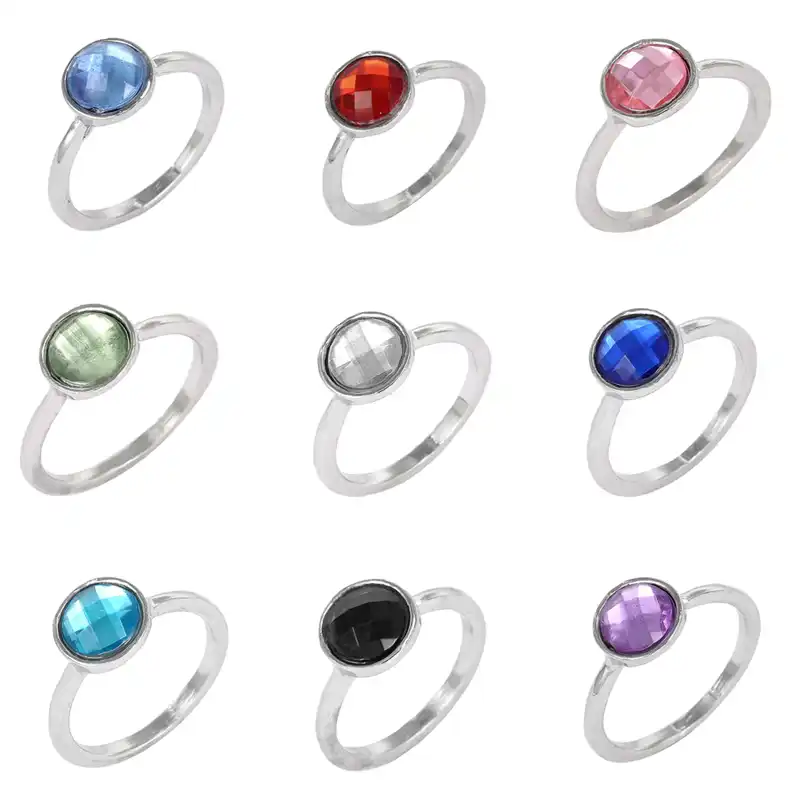 Detail Feedback Questions About Chieloys September Birthstone Chieloys September Birthstone Artificial Shiredecorated Brilliant Colors Pandora Ring Women Jewelry R006