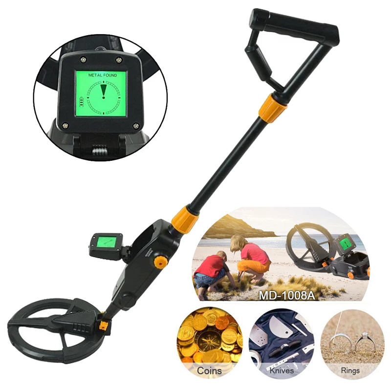 

Handheld Metal Detector Gold Digger Search Treasure Hunter Tracker Seeker +Waterproof Search Coil for Kid