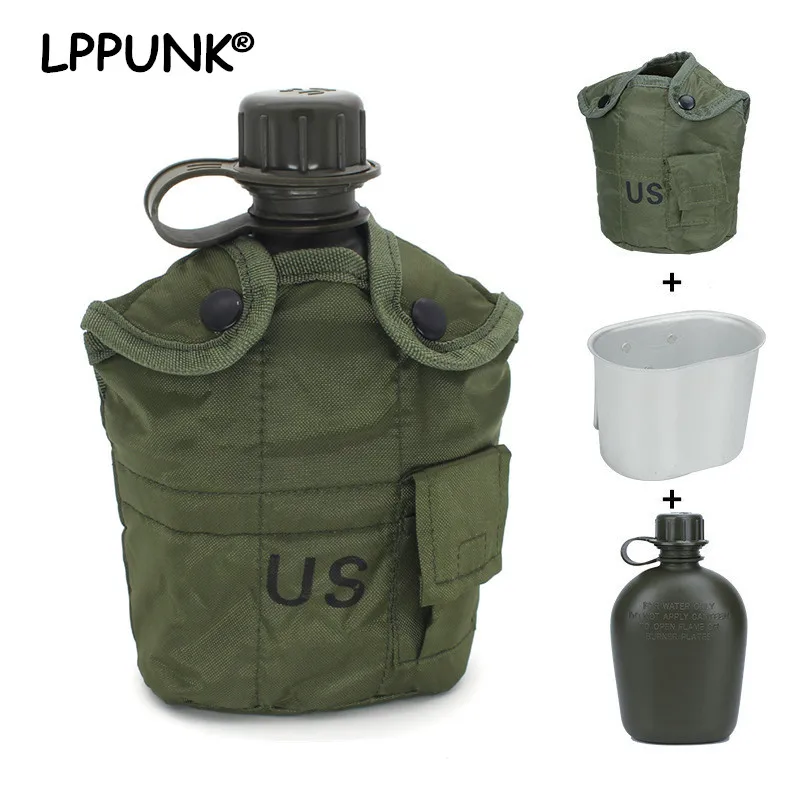 1000ml Sports&Outdoor HDPE Water Bottle Match 700ml Aluminum Folding Handgrip Mugs For Survival Wild In Military Camouflage Bag 1000ml Sports&Outdoor HDPE Water Bottle Match 700ml Aluminum Folding Handgrip Mugs For Survival Wild In Military Camouflage Bag