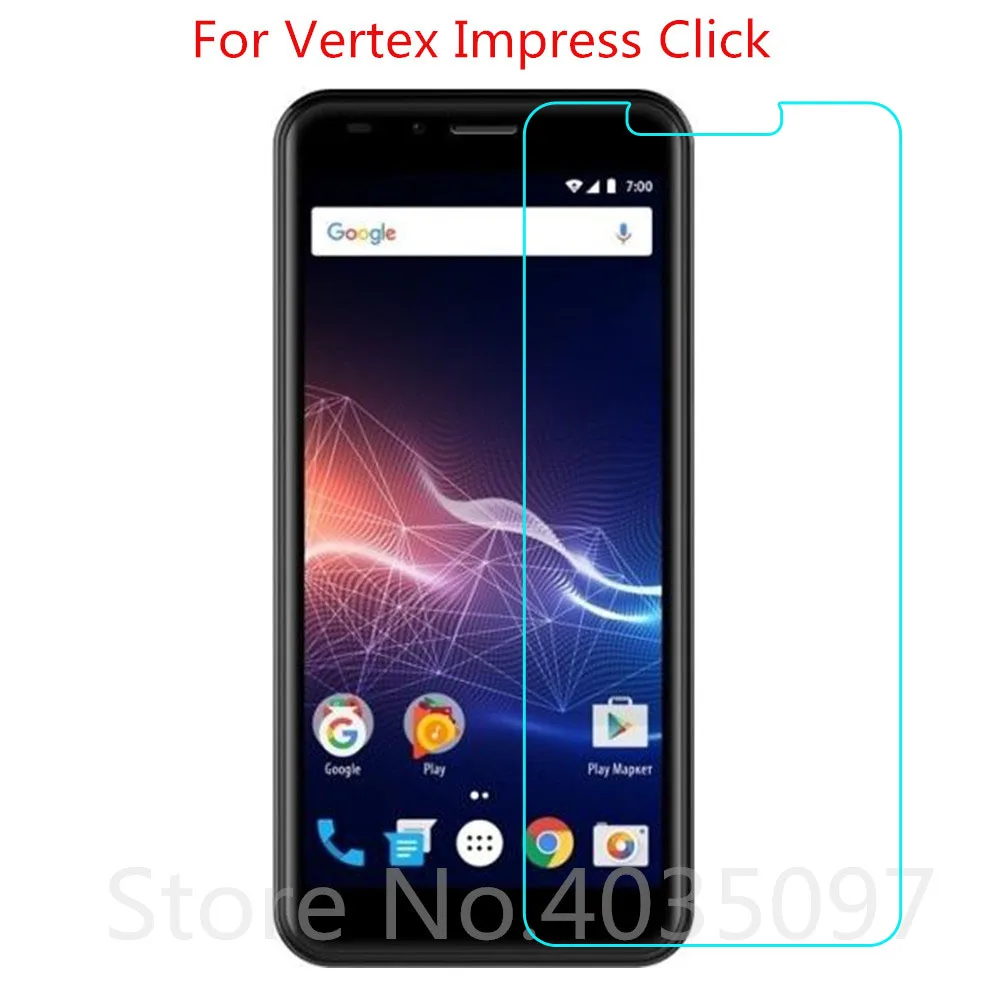 2.5D 9H закаленное стекло для Vertex Impress Click стекло на телефон пленка защитная пленка для экрана для Vertex Impress Click стекло