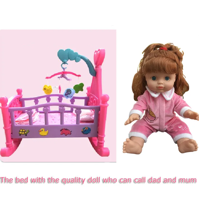 Большие Игрушки для маленьких девочек, игрушки принцессы для девочек, игрушечный гамак для кровати, куклы для ролевых игр, мебель, игрушки, качающаяся кровать, подарочный набор